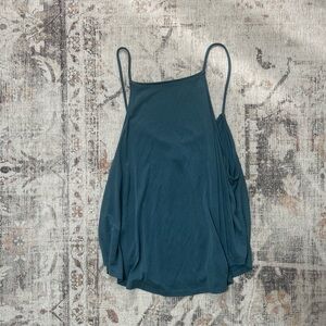 Silence + Noise - Dark blue cami with a loose fit, soft and flowy material